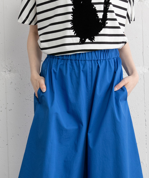 POU DOU DOU(プードゥドゥ)の「コットンツイルフレアキュロット(その他パンツ・レディース・グリーン/ブルー/ネイビー・M)」の12枚目の写真
