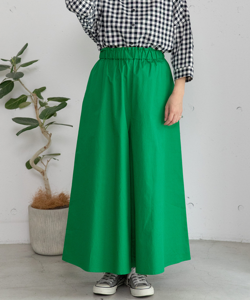 POU DOU DOU(プードゥドゥ)の「コットンツイルフレアキュロット(その他パンツ・レディース・グリーン/ブルー/ネイビー・M)」の17枚目の写真