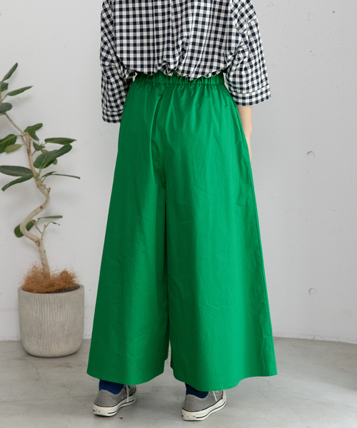 POU DOU DOU(プードゥドゥ)の「コットンツイルフレアキュロット(その他パンツ・レディース・グリーン/ブルー/ネイビー・M)」の19枚目の写真