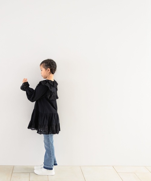 LOWRYS FARM（ローリーズファーム）の「スカラレースワンピース　578282（ワンピース・キッズ・オフホワイト/ブラック・110cm/120cm/130cm/140cm/150cm）」の11枚目の写真