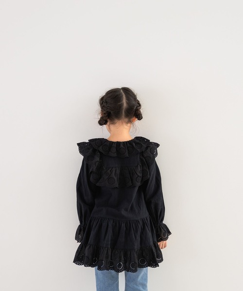 LOWRYS FARM（ローリーズファーム）の「スカラレースワンピース　578282（ワンピース・キッズ・オフホワイト/ブラック・110cm/120cm/130cm/140cm/150cm）」の14枚目の写真