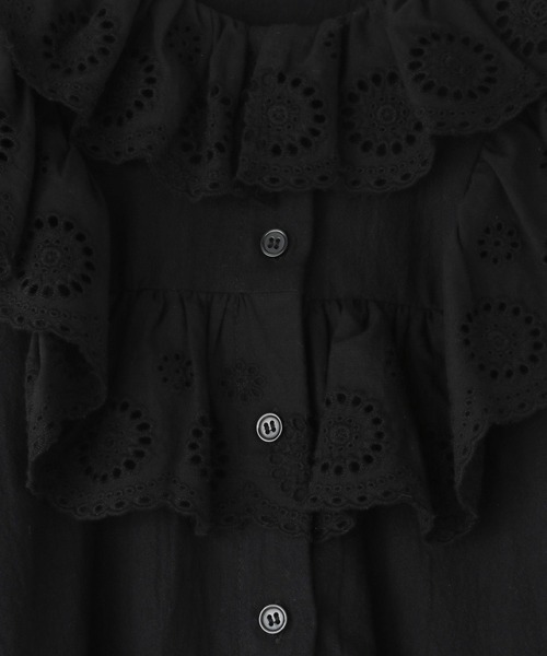 LOWRYS FARM（ローリーズファーム）の「スカラレースワンピース　578282（ワンピース・キッズ・オフホワイト/ブラック・110cm/120cm/130cm/140cm/150cm）」の21枚目の写真