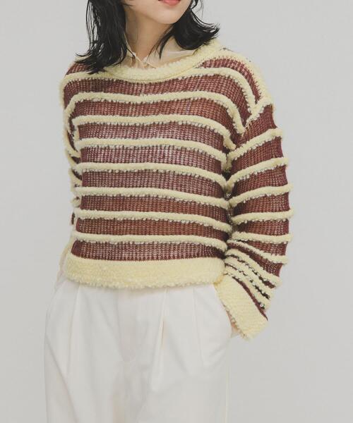 ボーダーニットF オンブレボーダーニット – WEGO ONLINE STORE