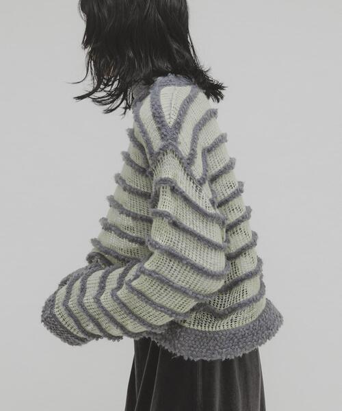 セール】シアーボーダーニット（ニット/セーター）｜KBF（ケイビーエフ