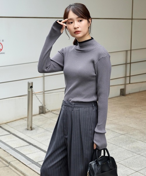 セール】＜マシンウォッシャブル/アンチピリング＞配色ライン