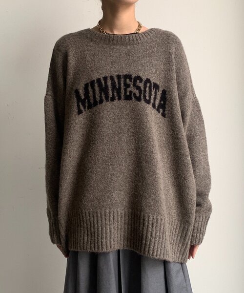 DouDou（ドゥドゥ）の「MINNESOTA 2WAYカーディガン（ニット/セーター・レディース・ライトグレー/グレイッシュベージュ/ホワイト系その他/チャコールグレー・FREE）」の11枚目の写真