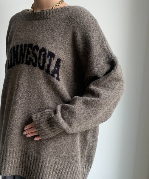 DouDou（ドゥドゥ）の「MINNESOTA 2WAYカーディガン（ニット/セーター・レディース・ライトグレー/グレイッシュベージュ/ホワイト系その他/チャコールグレー・FREE）」の17枚目の写真