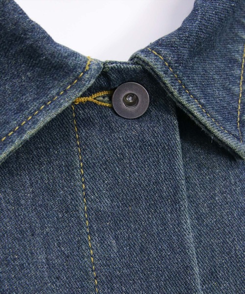 CLEAR BASIC（クリアベーシック）の「オーバーサイズデニムジャケット[カジュアル 着回し抜群 大人]≪AW新作≫（デニムジャケット・レディース・ブラック/ブルー/ブルー系その他2・F）」の7枚目の写真