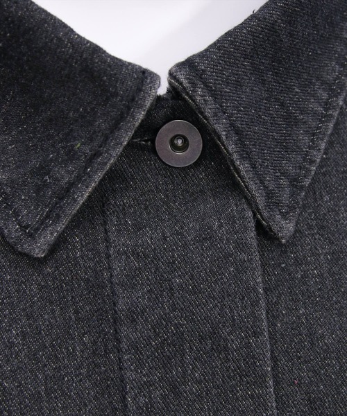 CLEAR BASIC（クリアベーシック）の「オーバーサイズデニムジャケット[カジュアル 着回し抜群 大人]≪AW新作≫（デニムジャケット・レディース・ブラック/ブルー/ブルー系その他2・F）」の8枚目の写真