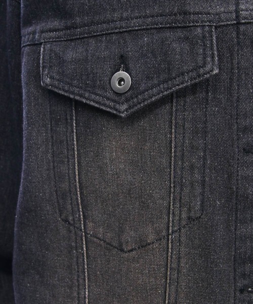 CLEAR BASIC（クリアベーシック）の「オーバーサイズデニムジャケット[カジュアル 着回し抜群 大人]≪AW新作≫（デニムジャケット・レディース・ブラック/ブルー/ブルー系その他2・F）」の11枚目の写真