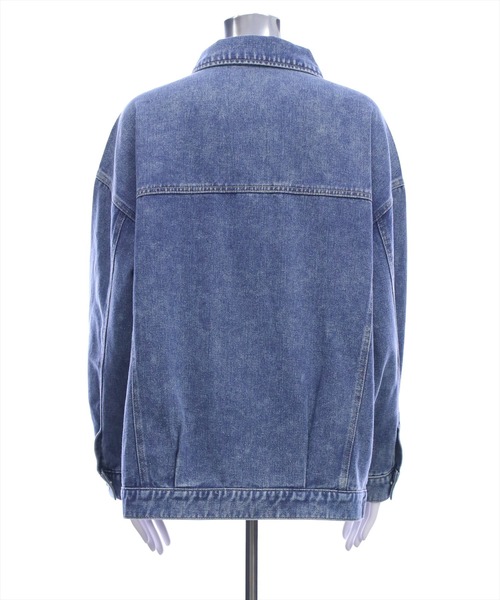 CLEAR BASIC（クリアベーシック）の「オーバーサイズデニムジャケット[カジュアル 着回し抜群 大人]≪AW新作≫（デニムジャケット・レディース・ブラック/ブルー/ブルー系その他2・F）」の15枚目の写真