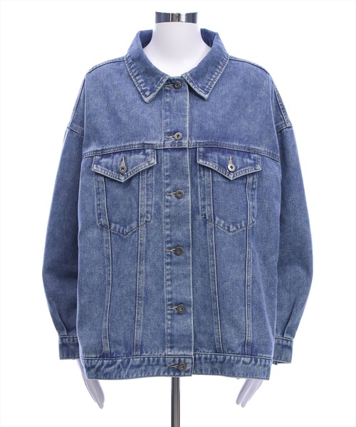 CLEAR BASIC（クリアベーシック）の「オーバーサイズデニムジャケット[カジュアル 着回し抜群 大人]≪AW新作≫（デニムジャケット・レディース・ブラック/ブルー/ブルー系その他2・F）」の20枚目の写真