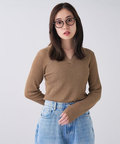 UNITED ARROWS（ユナイテッドアローズ）の「Zoff｜UNITED ARROWS｜ボストン型 メガネ [Stylish] 伊達メガネ 度付き[レンズ交換券付き]ユニセックス  ユナイテッドアローズ（メガネ・メンズ・ブラック/ブラック系その他/グリーン・FREE）」の11枚目の写真