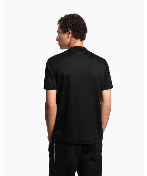 EMPORIO ARMANI(エンポリオアルマーニ)の「【エンポリオ アルマーニ】ASV Tシャツ リヨセル混紡ジャージー オーバーサイズ刺繍(Tシャツ/カットソー・メンズ・ブラック/ブラウン・X-SMALL/X-LARGE/SMALL/MEDIUM/LARGE)」の9枚目の写真