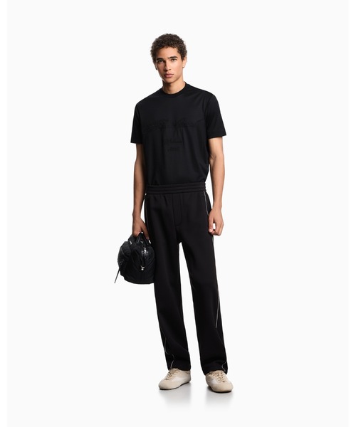 EMPORIO ARMANI(エンポリオアルマーニ)の「【エンポリオ アルマーニ】ASV Tシャツ リヨセル混紡ジャージー オーバーサイズ刺繍(Tシャツ/カットソー・メンズ・ブラック/ブラウン・X-SMALL/X-LARGE/SMALL/MEDIUM/LARGE)」の10枚目の写真