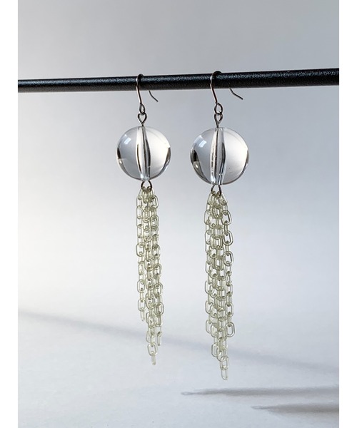tone(トーン)の「【TOMEI LAB】クリア チェーン ピアス(MA)(ピアス(両耳用)・レディース・グリーン系その他/ブラウン/ブルー系その他・FREE)」の15枚目の写真