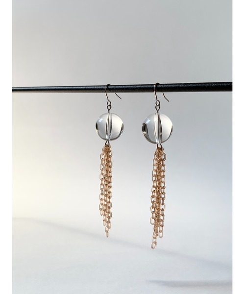 tone(トーン)の「【TOMEI LAB】クリア チェーン ピアス(MA)(ピアス(両耳用)・レディース・グリーン系その他/ブラウン/ブルー系その他・FREE)」の17枚目の写真