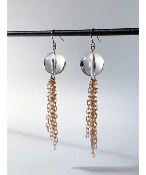 tone(トーン)の「【TOMEI LAB】クリア チェーン ピアス(MA)(ピアス(両耳用)・レディース・グリーン系その他/ブラウン/ブルー系その他・FREE)」の18枚目の写真