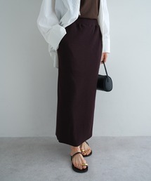 evernavy（エバーネイビー）の「【新色追加】セルフカットリブタイトスカート【8サイズ展開(S-XL トール)/バックスリット無し】（スカート）」