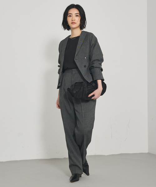 qualite（カリテ）の「ブライトツイルベルブラウス/秋服/冬服/オフィスカジュアル/レイヤード（シャツ/ブラウス・レディース・オフホワイト/ブラック・フリー）」の7枚目の写真