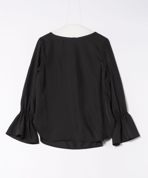 qualite（カリテ）の「ブライトツイルベルブラウス/秋服/冬服/オフィスカジュアル/レイヤード（シャツ/ブラウス・レディース・オフホワイト/ブラック・フリー）」の19枚目の写真