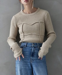 etoll. | アルパカタッチビスチェライクリブニット(ニット/セーター)