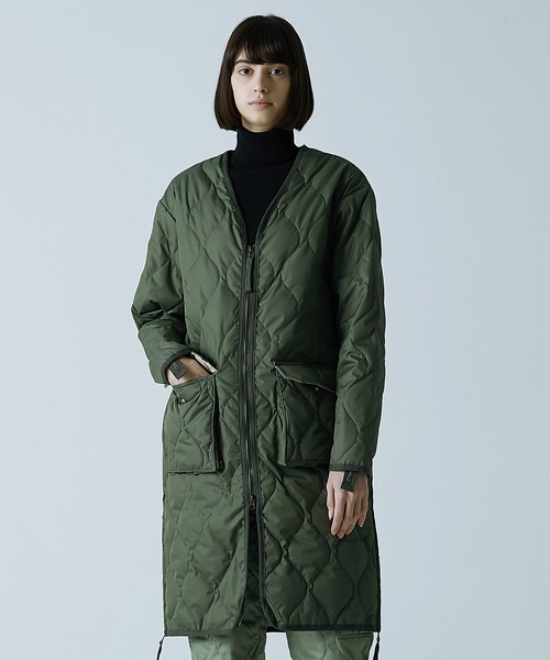 TAION（タイオン）】〈ユニセックス〉ミリタリー Vネックジップ ダウン