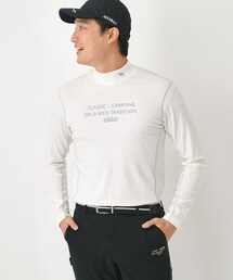 adabat（アダバット）の「【吸湿発熱】メッセージロゴモックネックロンT（Tシャツ/カットソー）」
