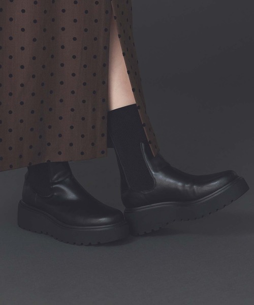 セール】プラットフォームバックZIPブーツ（ブーツ）｜Gready