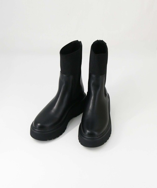 ladmusicianバックジッププラットフォームブーツ ladmusicianバックジッププラットフォームブーツ