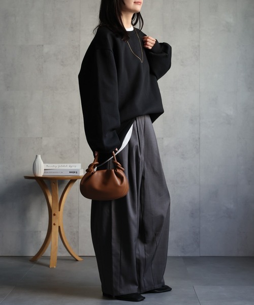 セール】レイヤード風裏起毛Bigトレーナー / プルオーバー（スウェット