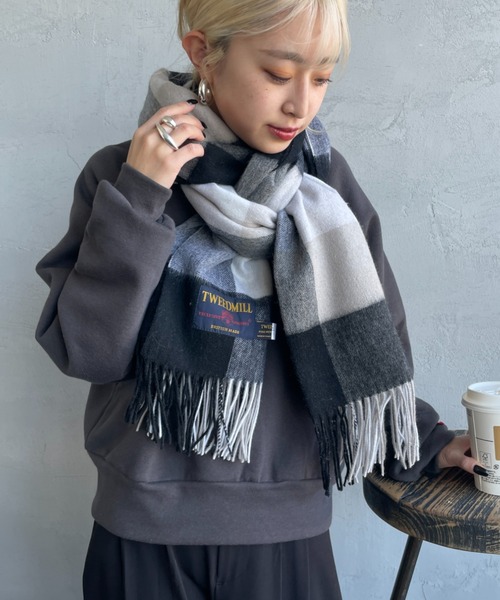 セール】[TWEED MILL/ツイードミル] 70×190 大判ストール（マフラー