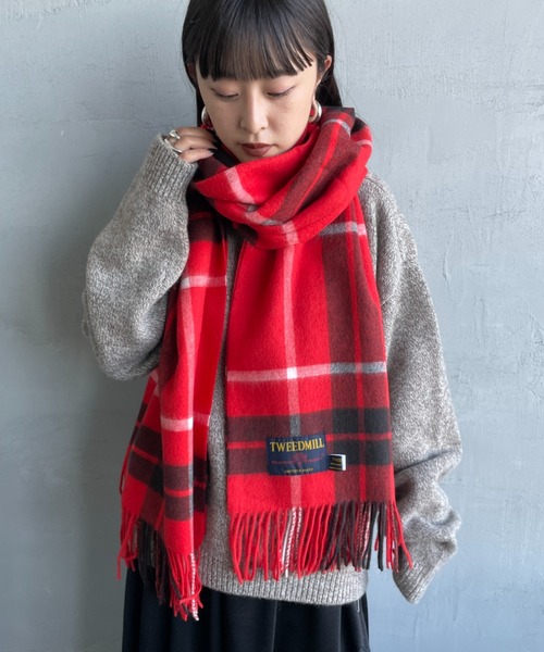 セール】[TWEED MILL/ツイードミル] 70×190 大判ストール（マフラー