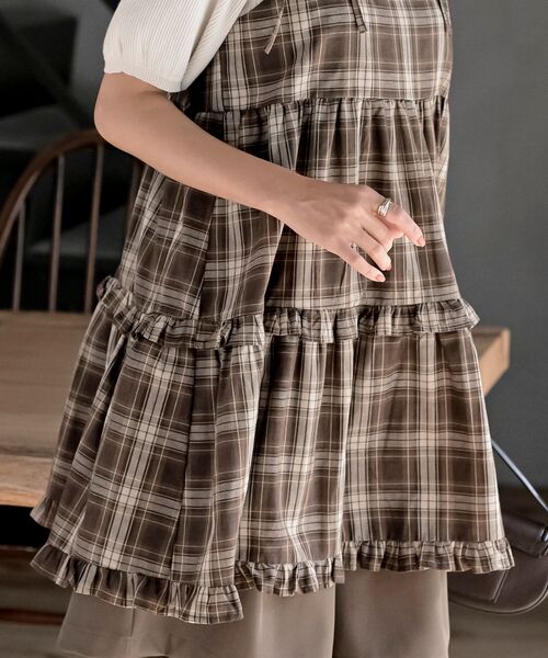 rps（アールピーエス）の「チェックティアードキャミチュニック