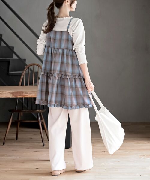 rps（アールピーエス）の「チェックティアードキャミチュニック