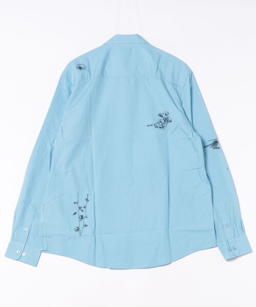 Desigual(デシグアル)の「スカイブルースケッチ刺繍長袖シャツ(シャツ/ブラウス・メンズ・ブルー・S/M/L/XL/XXL)」の2枚目の写真