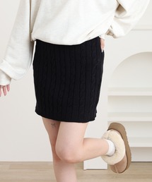 FUNALIVE（ファンアライブ）の「ケーブルニットミニスカート（スカート・レディース）」