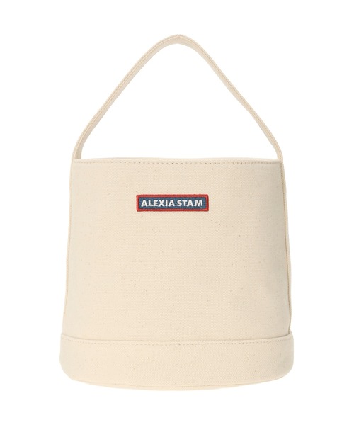 ALEXIA STAM（アリシアスタン）の「Box Logo Canvas Hand Bag /ボックスロゴ キャンバストート（トートバッグ・レディース・ネイビー/アイボリー・FREE）」の17枚目の写真