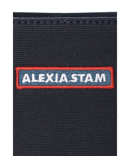 ALEXIA STAM（アリシアスタン）の「Box Logo Canvas Hand Bag /ボックスロゴ キャンバストート（トートバッグ・レディース・ネイビー/アイボリー・FREE）」の5枚目の写真