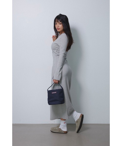 ALEXIA STAM（アリシアスタン）の「Box Logo Canvas Hand Bag /ボックスロゴ キャンバストート（トートバッグ・レディース・ネイビー/アイボリー・FREE）」の15枚目の写真
