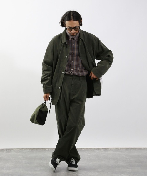 SMITH'S（スミス）の「【SMITH'S×BAYFLOW】別注ベロアジャケット（カバーオール・メンズ・カーキ・MEDIUM/LARGE）」の11枚目の写真