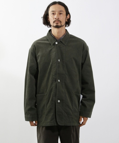SMITH'S（スミス）の「【SMITH'S×BAYFLOW】別注ベロアジャケット（カバーオール・メンズ・カーキ・MEDIUM/LARGE）」の2枚目の写真