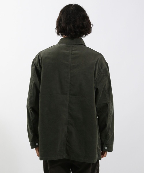 SMITH'S（スミス）の「【SMITH'S×BAYFLOW】別注ベロアジャケット（カバーオール・メンズ・カーキ・MEDIUM/LARGE）」の6枚目の写真