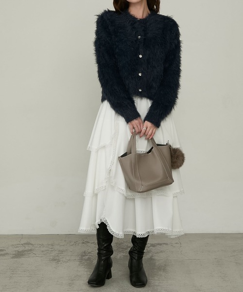 Cherir Mignon(シェリルミニョン)の「【Cherir Mignon】ポーチ&ファーチャーム付き2wayミニハンドバッグ(ハンドバッグ・レディース・ベージュ/ブラウン・FREE)」の21枚目の写真