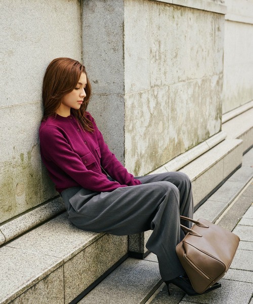 フラップ ポケット ニット カーディガン KINO THE KEI（カーディガン