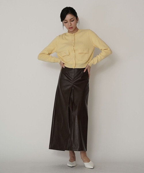 フラップ ポケット ニット カーディガン KINO THE KEI（カーディガン