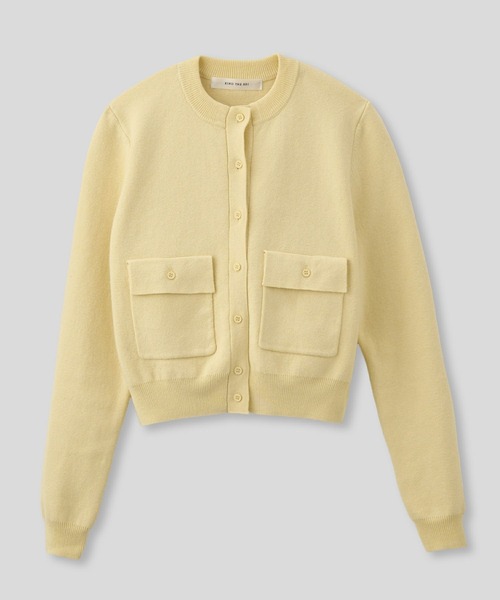 フラップ ポケット ニット カーディガン KINO THE KEI（カーディガン