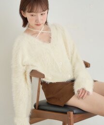 mline（エムライン）の「[mline]シャギーチョーカーカーディガン（カーディガン/ボレロ）」
