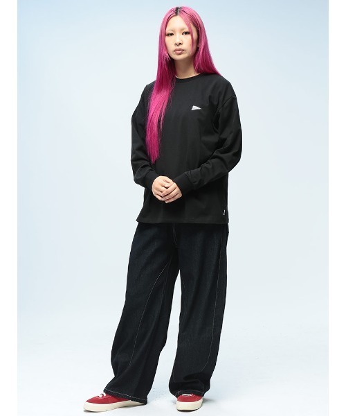 GERRY(ジェリー)の「GERRY バックプリント クルーネック 長袖 Tシャツ(Tシャツ/カットソー・メンズ・ブラック/グレー/ホワイト/ネイビー・M/L/LL)」の10枚目の写真