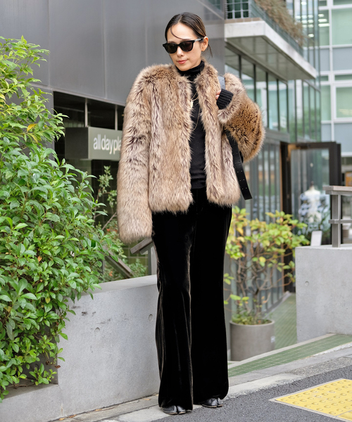 EVERYDAY I LIKE.（エヴリディアイライク）の「*Jane ファージャケット（その他アウター・レディース・タン・FREE）」の4枚目の写真